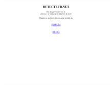 Tablet Screenshot of detecteur.net